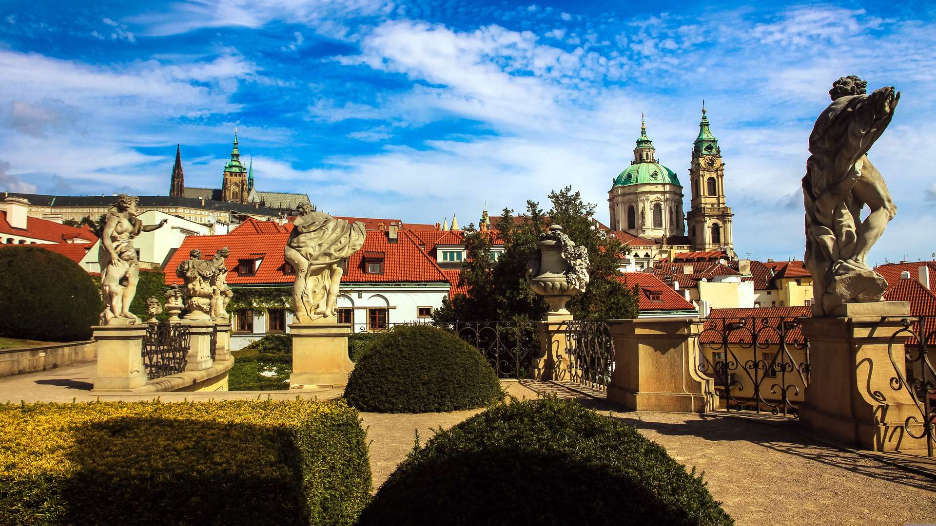 Gardens of Little Quarter in Prague