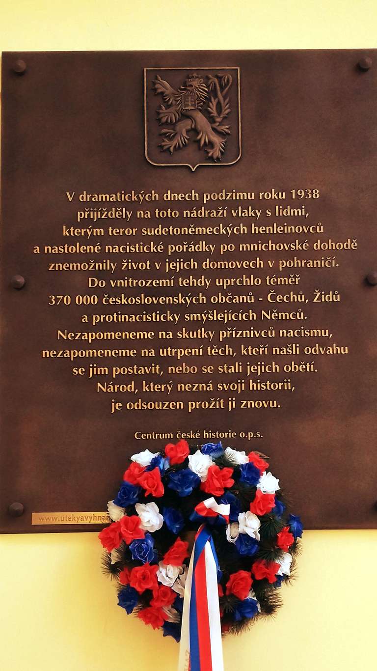 Prague memorial of expulsion of Czechs from Sudentenland